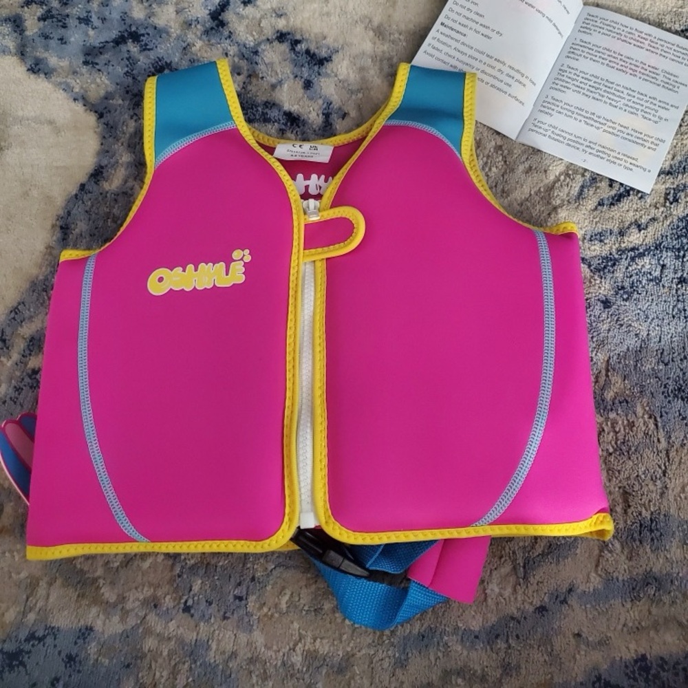 Kids Swim Vest - Pink and Blue